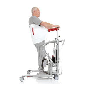Handicare MiniLift user with ThoraxSling, disposable | VIVA Mobility