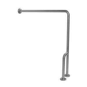 Wall-to-Floor Grab Bar (30"x33") – Stainless Steel, Satin