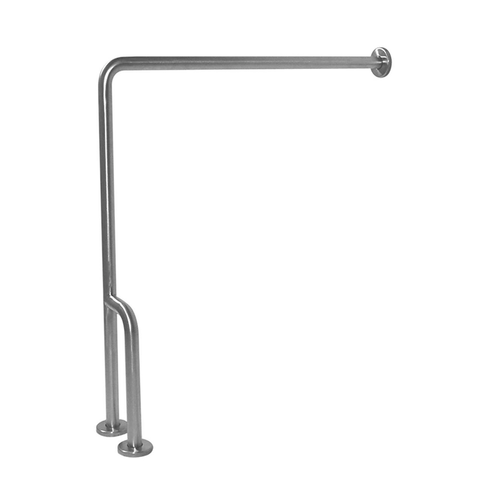 Wall-to-Floor Grab Bar (30"x33") – Stainless Steel, Satin