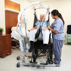 Handicare SystemRoMedic Eva 450EE user transferred from wheelchair – Patient Handling | VIVA Mobility