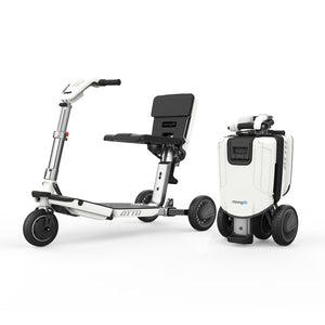 MovingLife ATTO Mobility Scooter and Folded Trolley Suitcase | VIVA Mobility