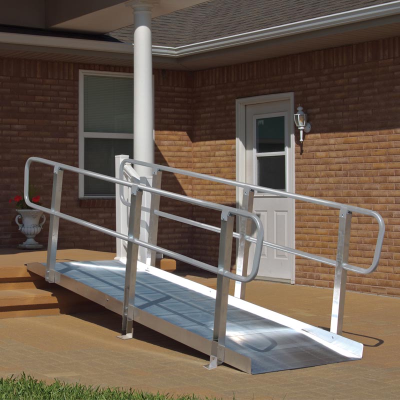 Doller Store Ramps Shop: Access Ramps | PVI OnTrac Ramp with handrails – VIVA Mobility