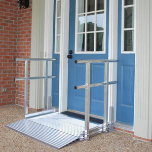 American Access BIG Lug Threshold Ramp on home entry – Wheelchair Ramps | VIVA Mobility